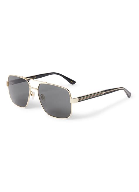 gucci zonnebril goud met blauwe glazen|Gucci GG0529S 001 goud Zonnebril Kopen .